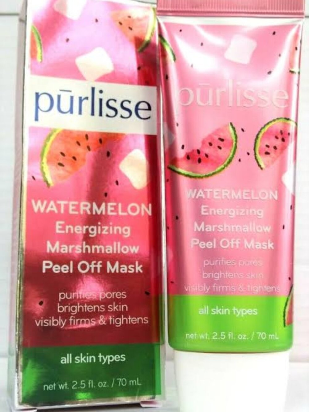 NEW Purlisse Watermelon Engergizing Marshmellow Peel Off Mask